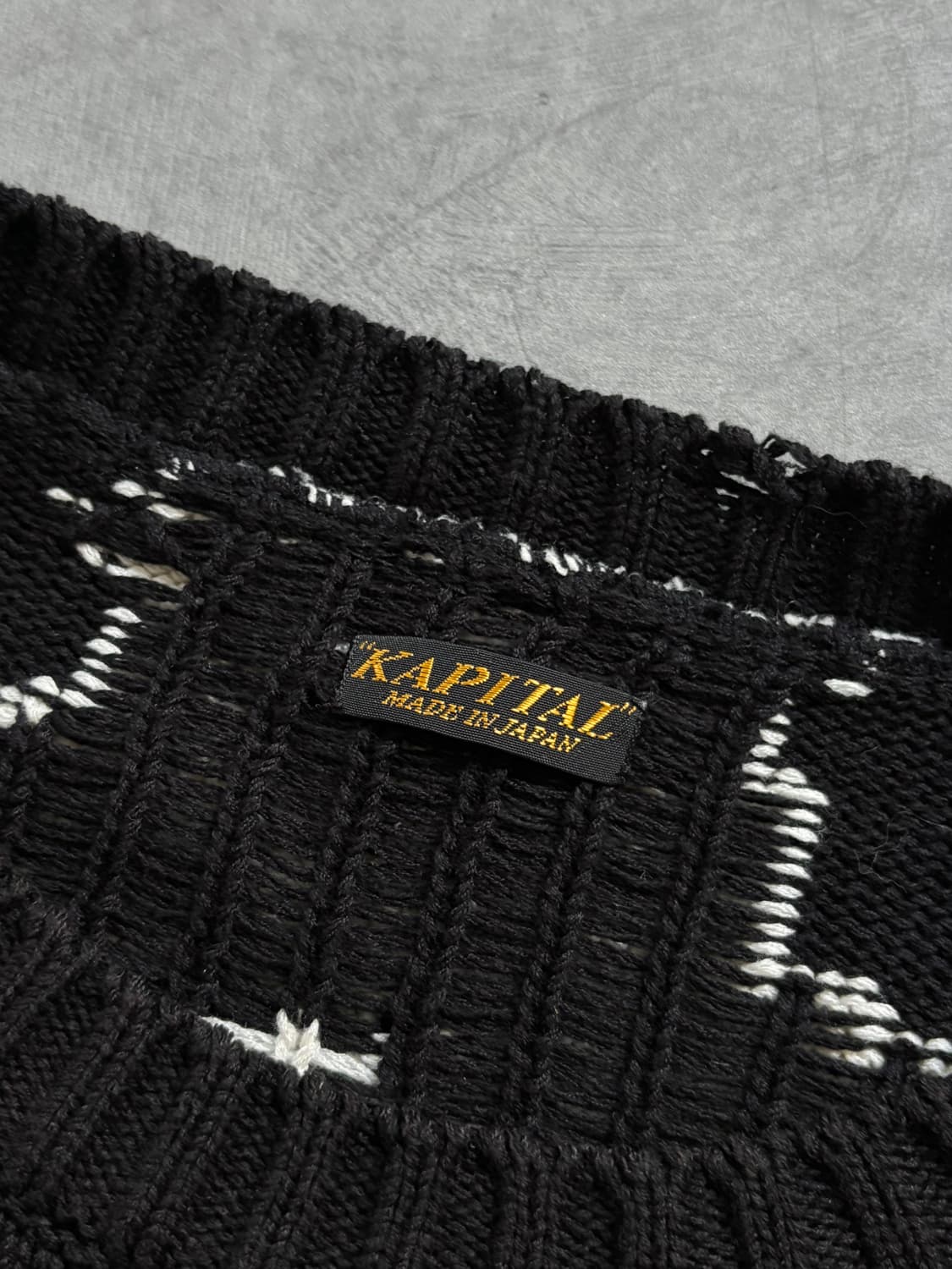 KAPITAL 캐피탈 5G 코튼 본 크루넥 스웨터 상품이미지7