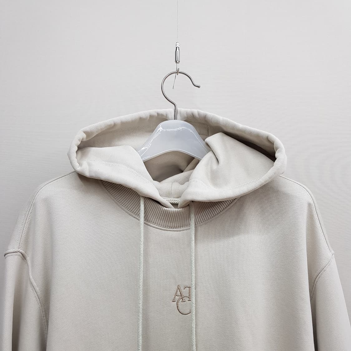 한섬 시스템 2021 백라인 자수 오버핏 후드 스웻셔츠 F사이즈 상품이미지2