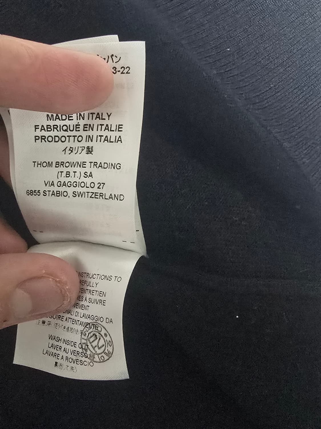 (25FW/새상품급)톰브라운 밀라노스티치 사선 블랙가디건 5사이즈 상품이미지7