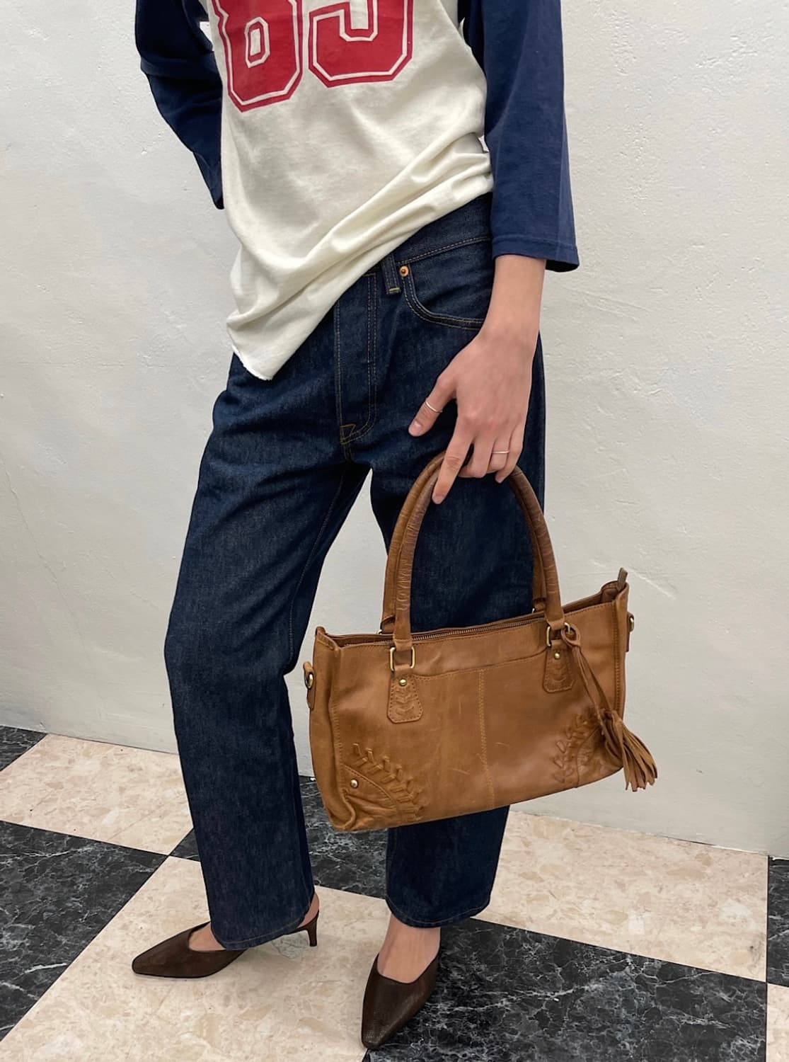 Diba true aged leather tassel bag 상품이미지5