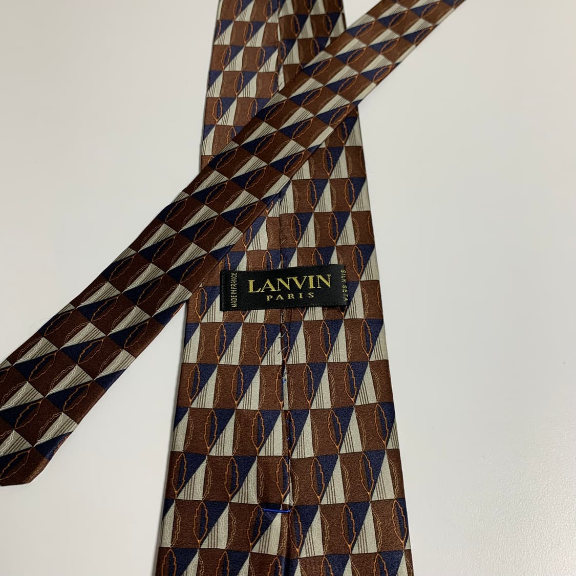 랑방(LANVIN) 명품넥타이 기하학적패턴 정장코디 A등급 상품이미지5