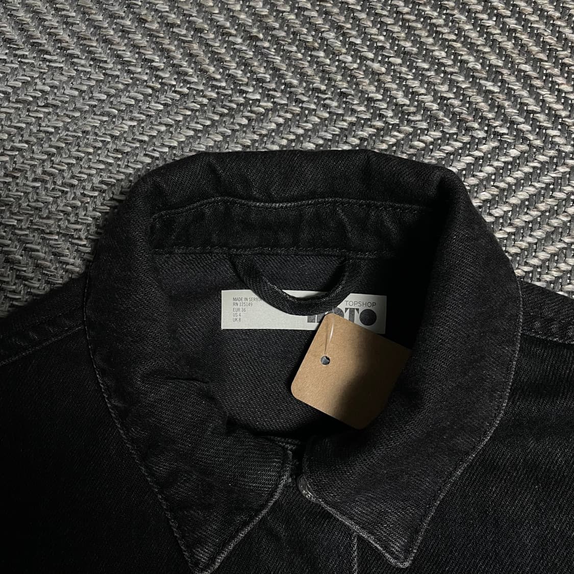 빈티지 흑청 데님 트러커 자켓o 5360 상품이미지4