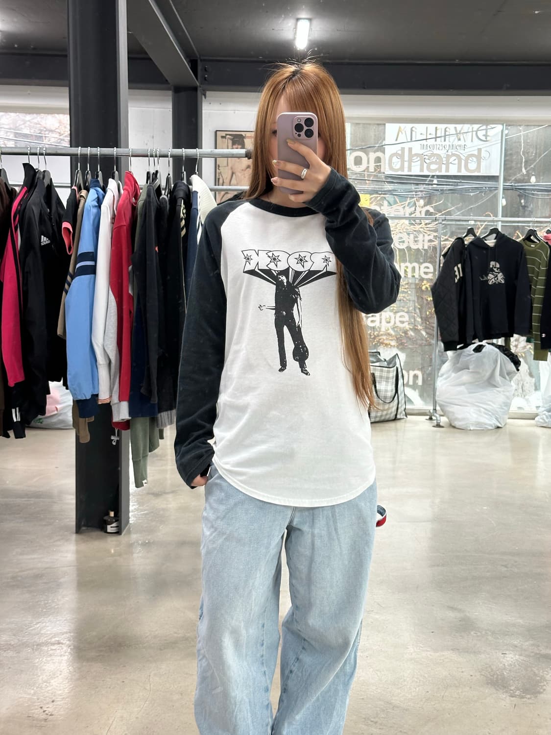 히스테릭글래머 90s 히스걸 락 래글런 롱슬리브 상품이미지3