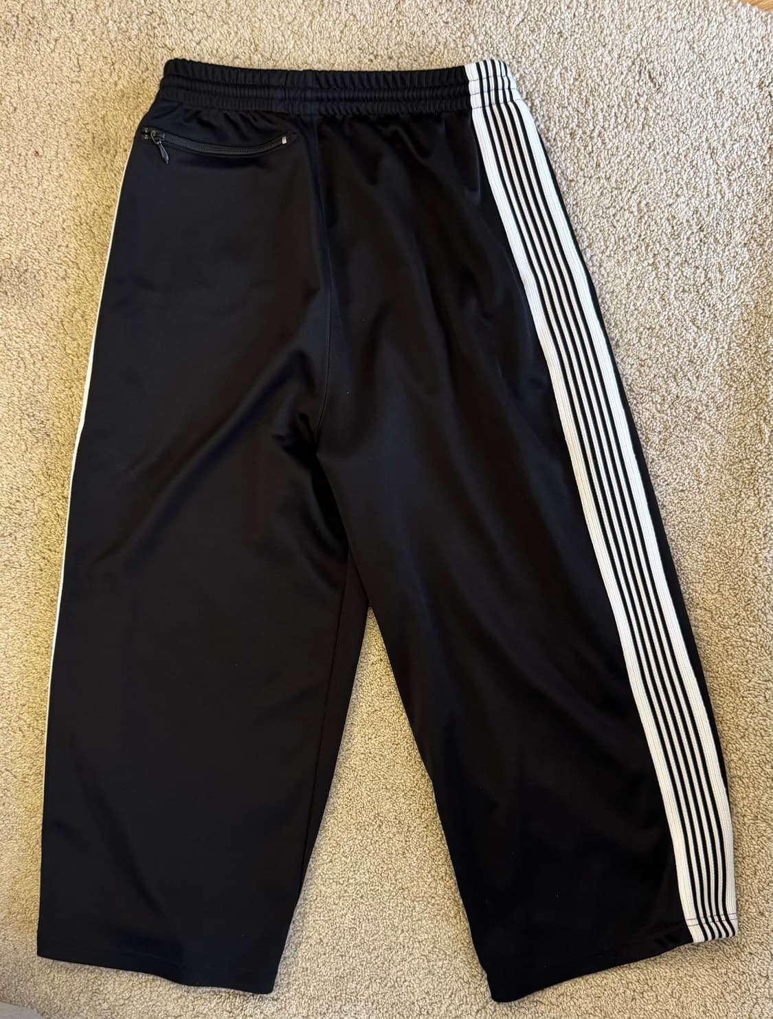 니들스 HD 트랙 팬츠 폴리 스무스 블랙 화이트 상품이미지2