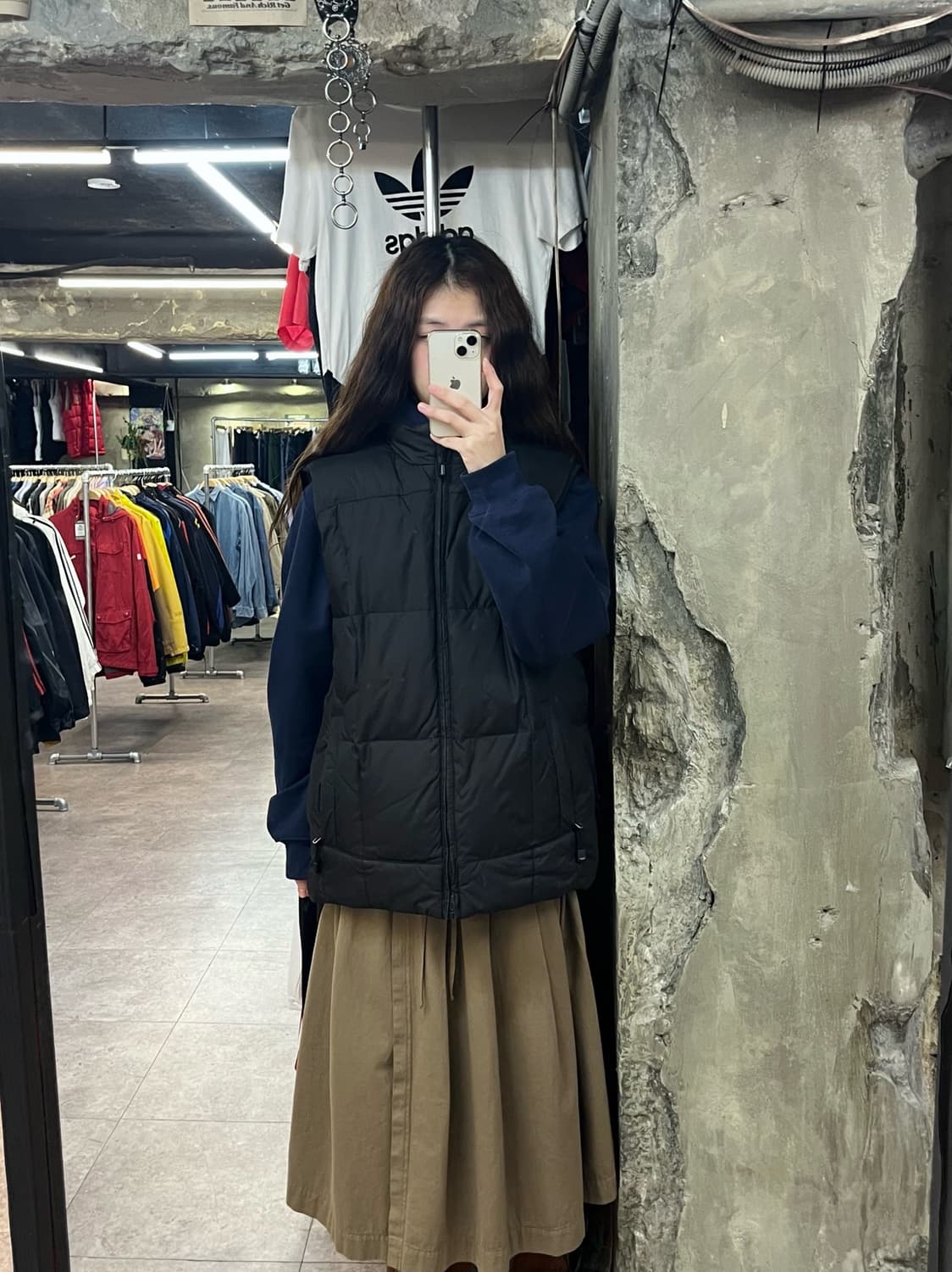 에디바우어 구스다운 베스트 블랙 M  #csz2348 상품이미지2