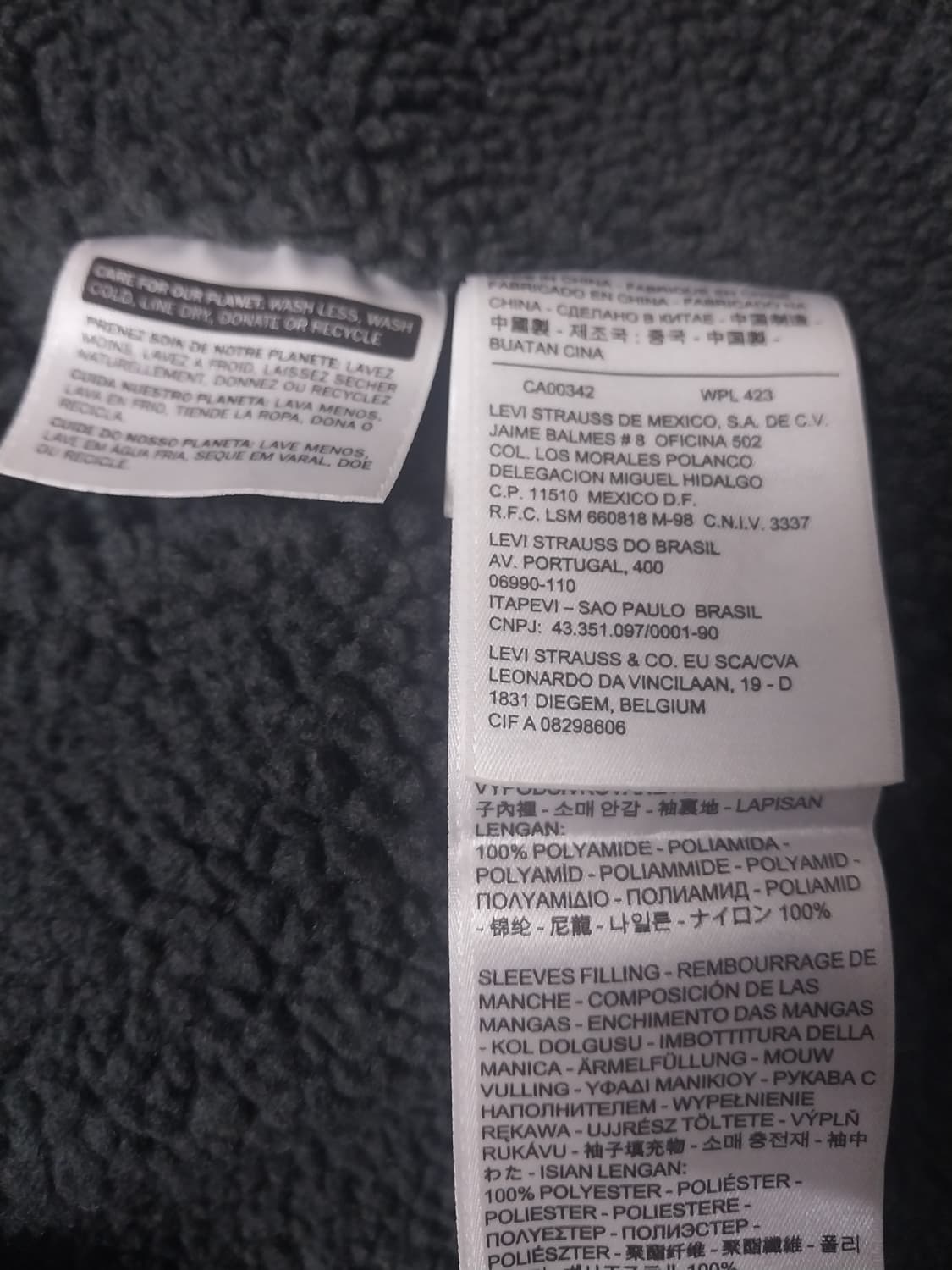 [M] 리바이스 타입3 블랙 쉐르파 트러커 자켓 상품이미지10