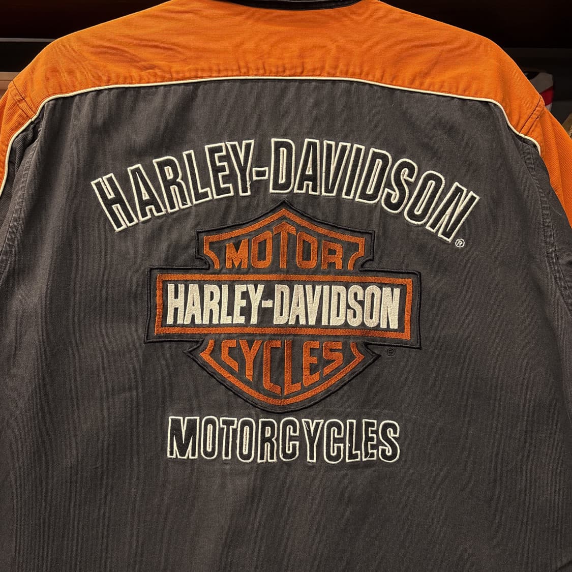 할리데이비슨 모터레이싱 오리지널 쉴드로고 워크셔츠 N1074 상품이미지7