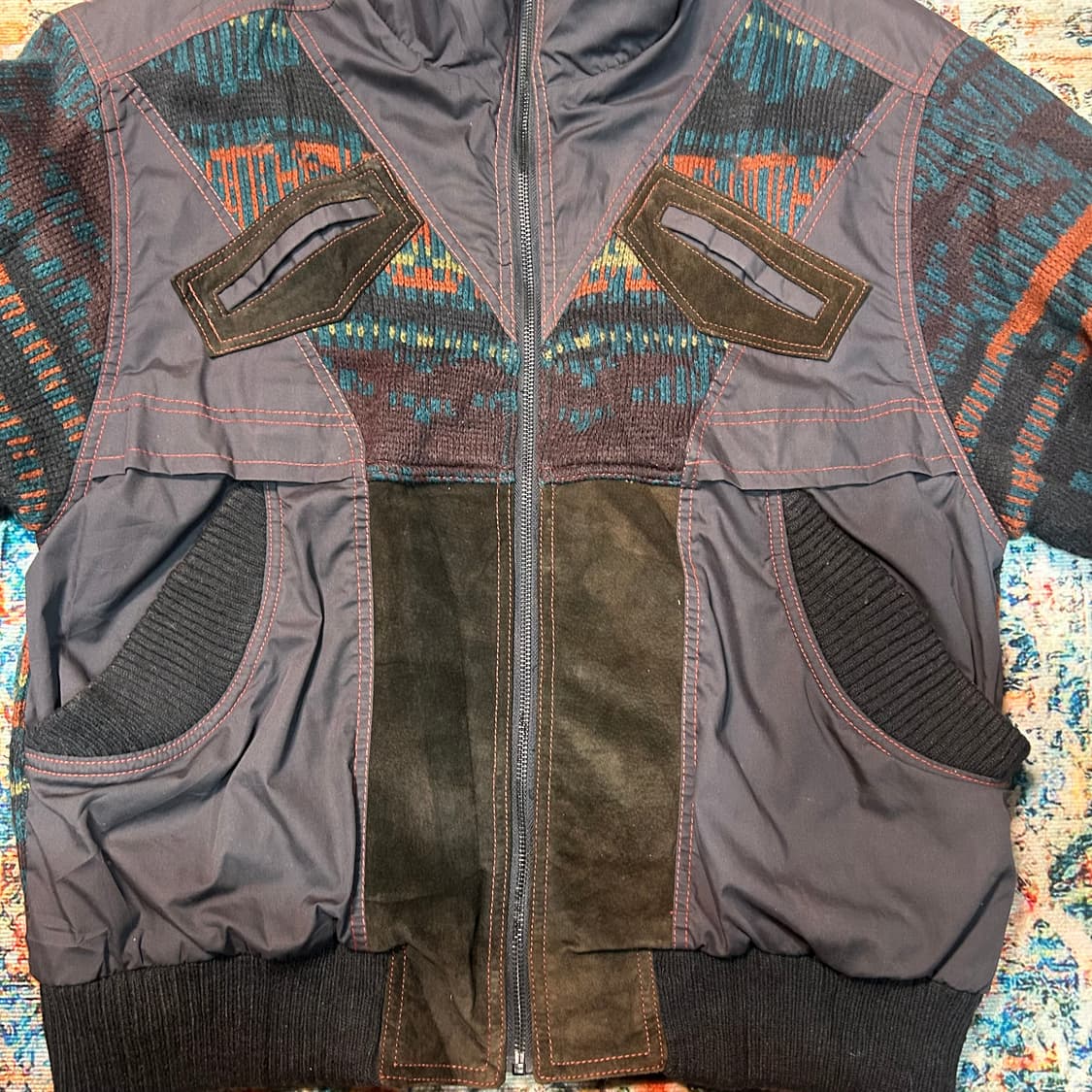 [XL] 빈티지 니트 워크자켓 상품이미지4