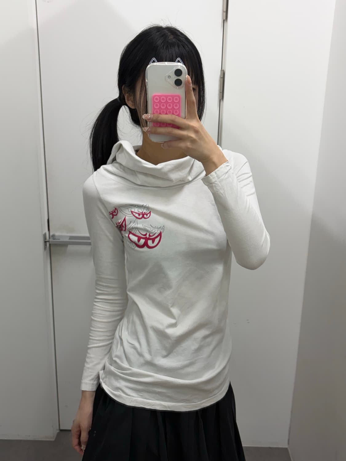 베릭 하이넥 후드 롱슬리브 상품이미지3