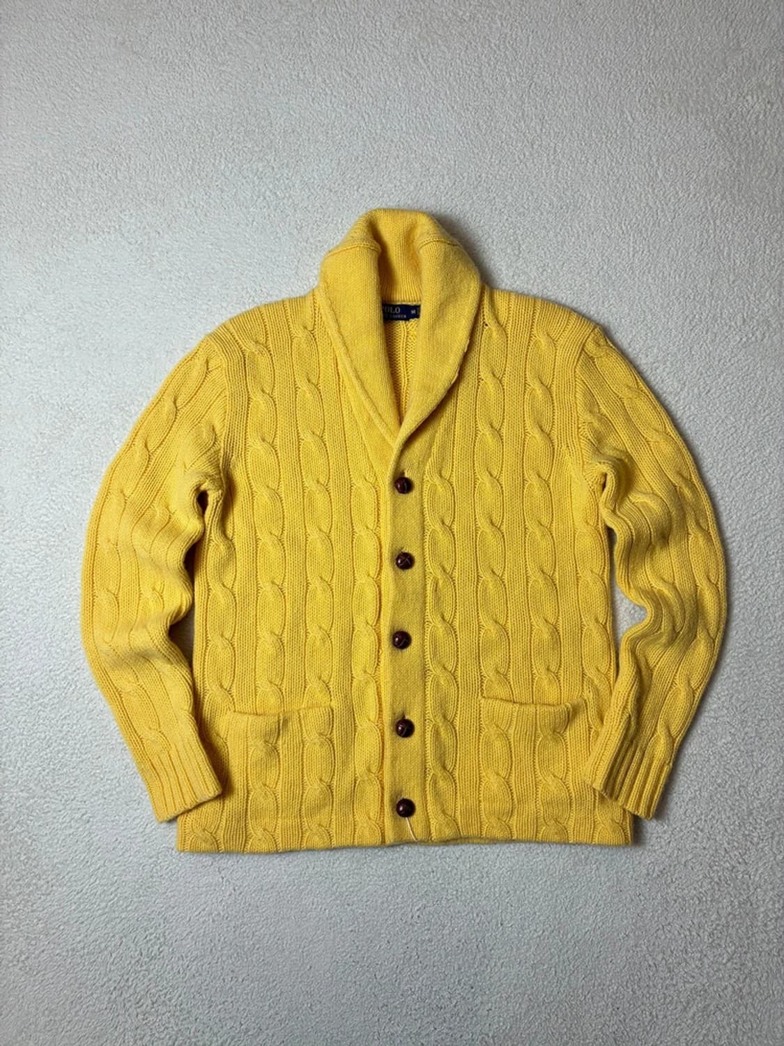 폴로 랄프로렌 클래식 울 꽈배기 숄카라 니트 가디건 PN6621 상품이미지1