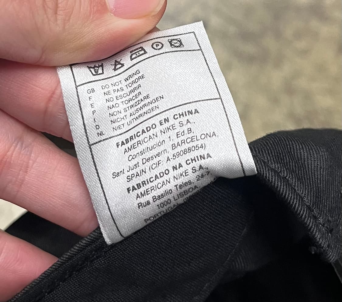 90s 나이키 블랙 볼캡 Just Do It 자수 상품이미지7