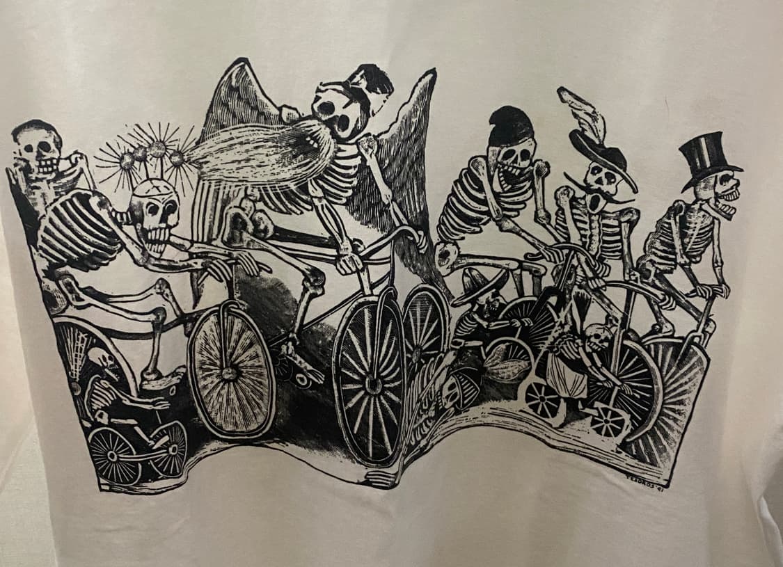 90s 해골 빈티지 티셔츠 상품이미지3