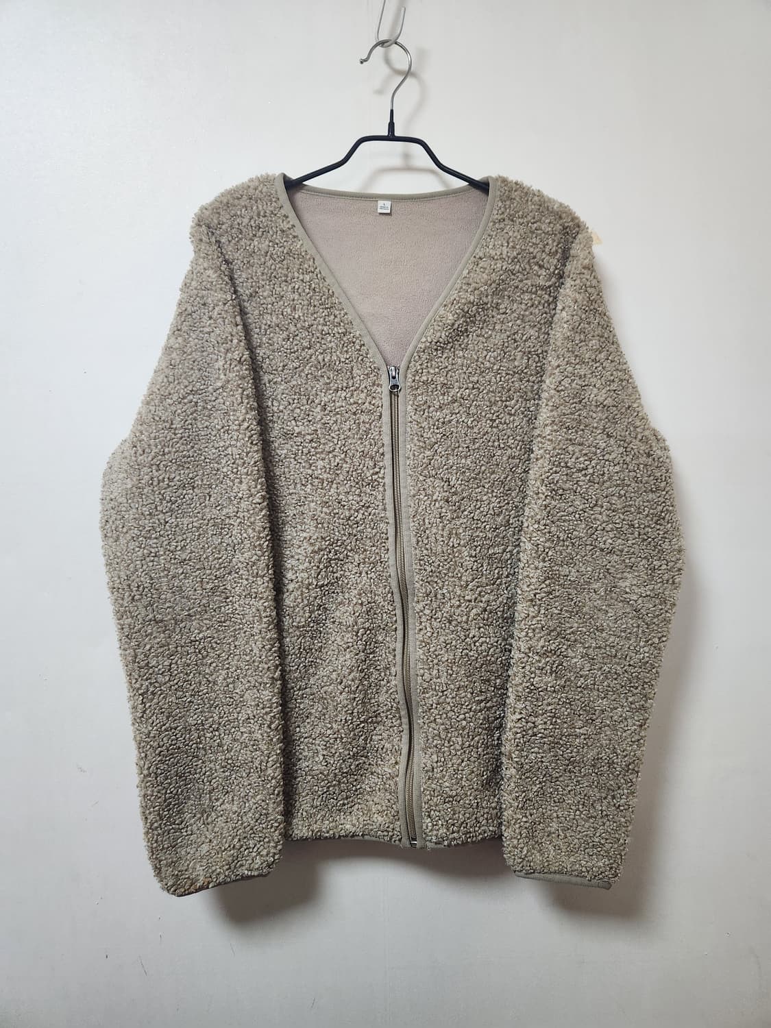 유니클로 뽀글이 후리스 짚업자켓 L 상품이미지1