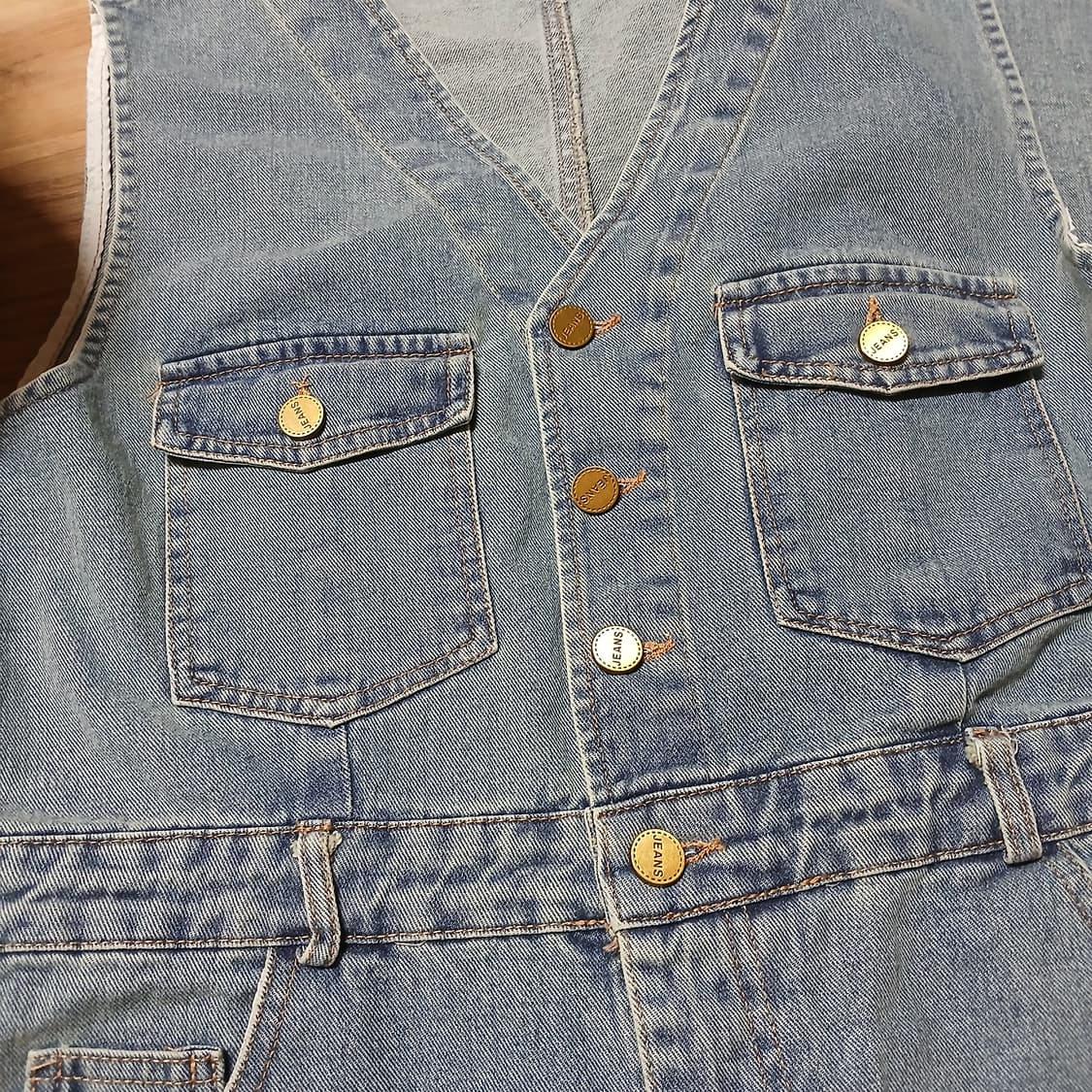 Marie 마리마켓 연청 점프수트 데님 청 바지 상품이미지3