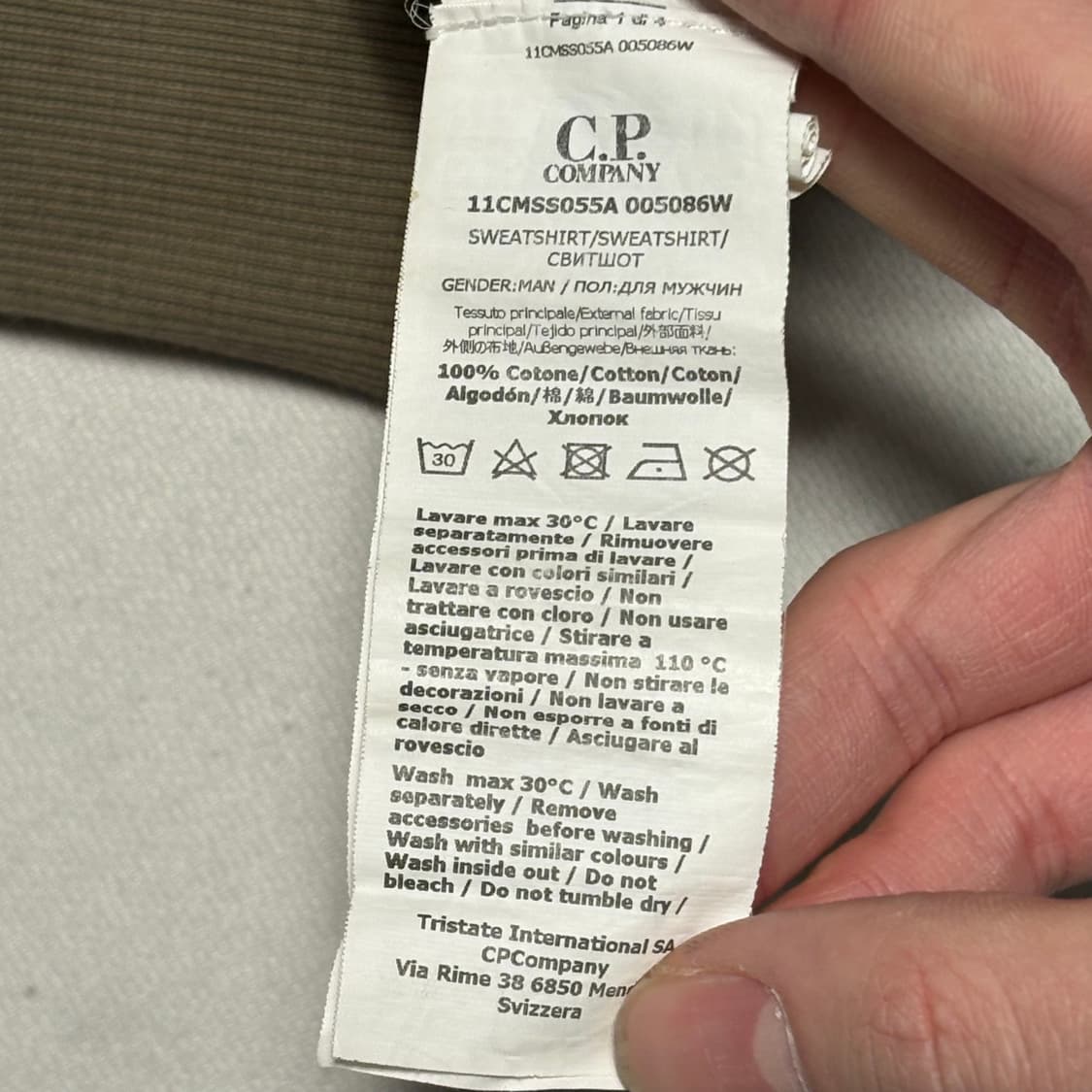 L C.P. 컴퍼니 딥그린 렌즈 맨투맨 상품이미지6