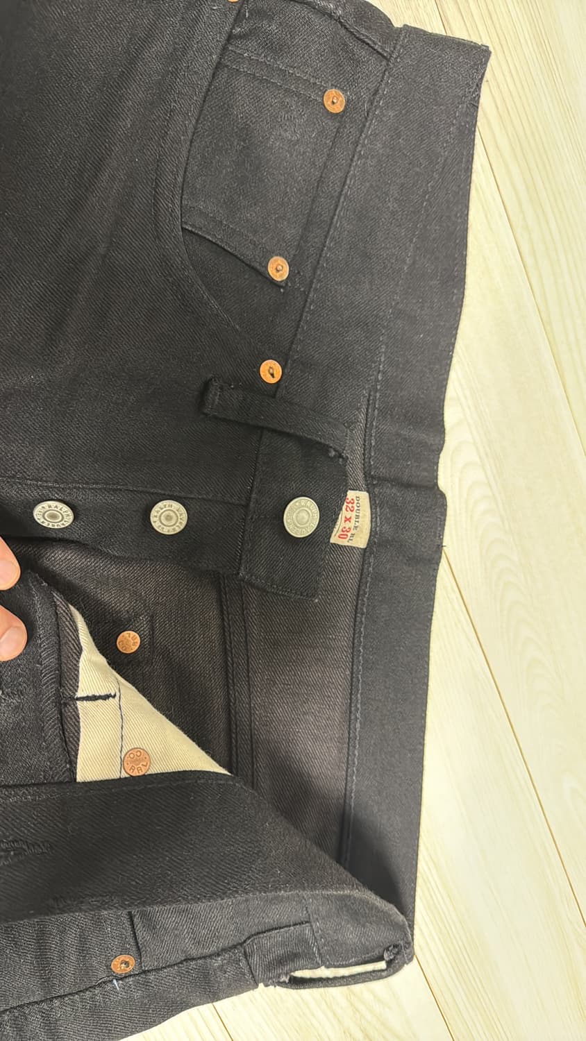 더블알엘 빈티지파이브포켓 블랙온블랙 32/30 상품이미지1