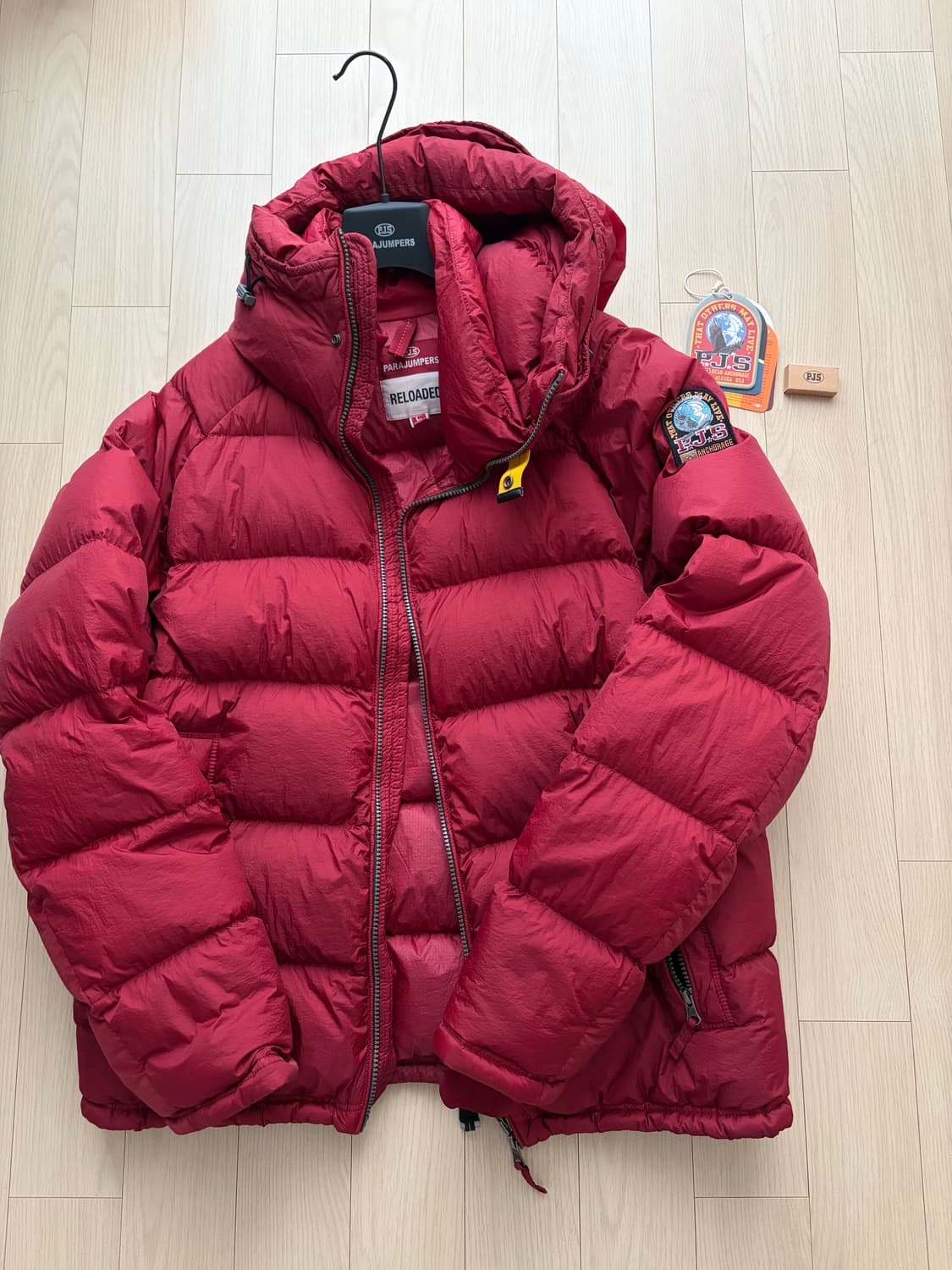 [L] 파라점퍼스 노튼 노턴 패딩 레드 상품이미지1