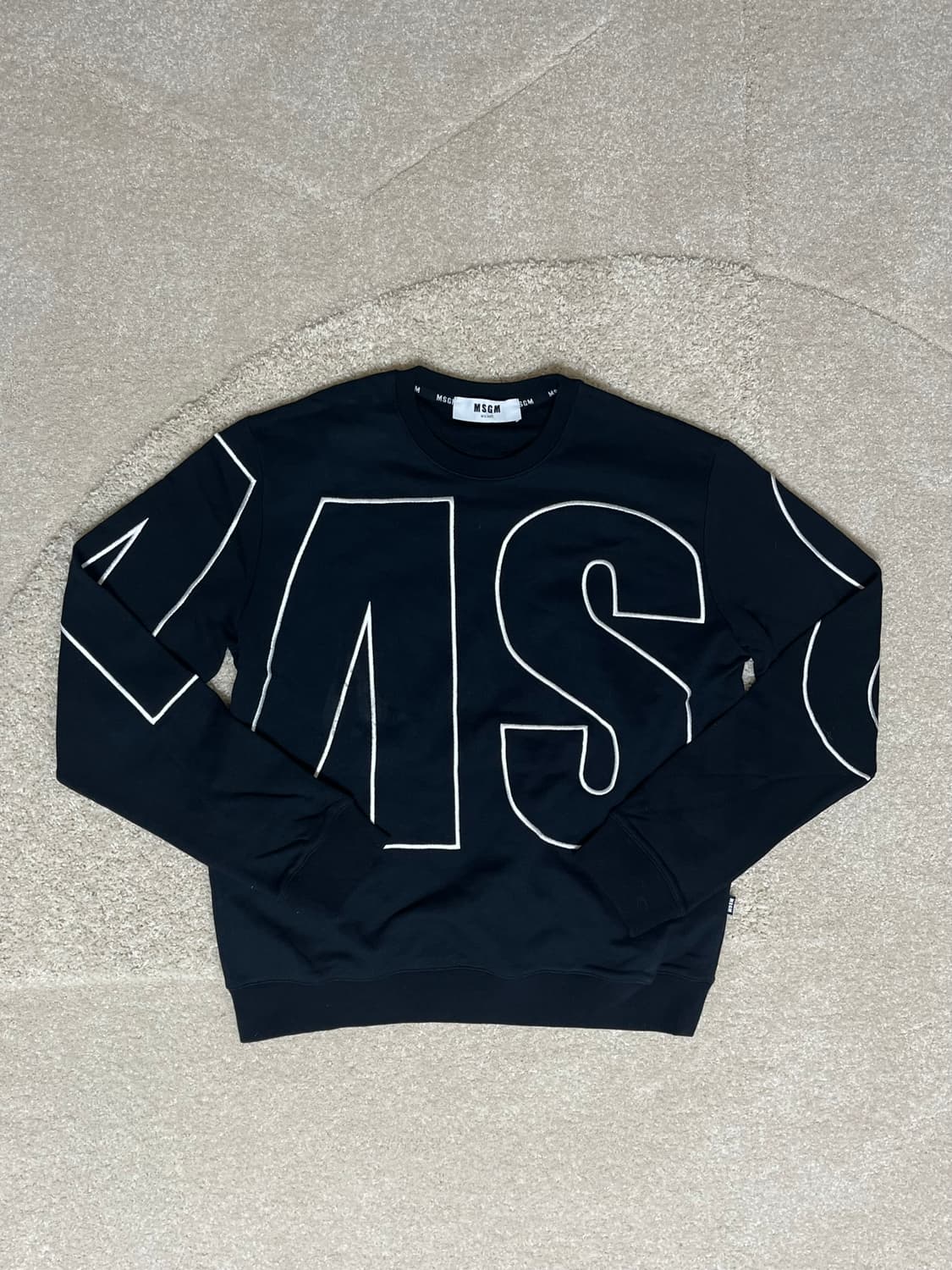 MSGM 블랙 맨투맨 (100) 상품이미지2