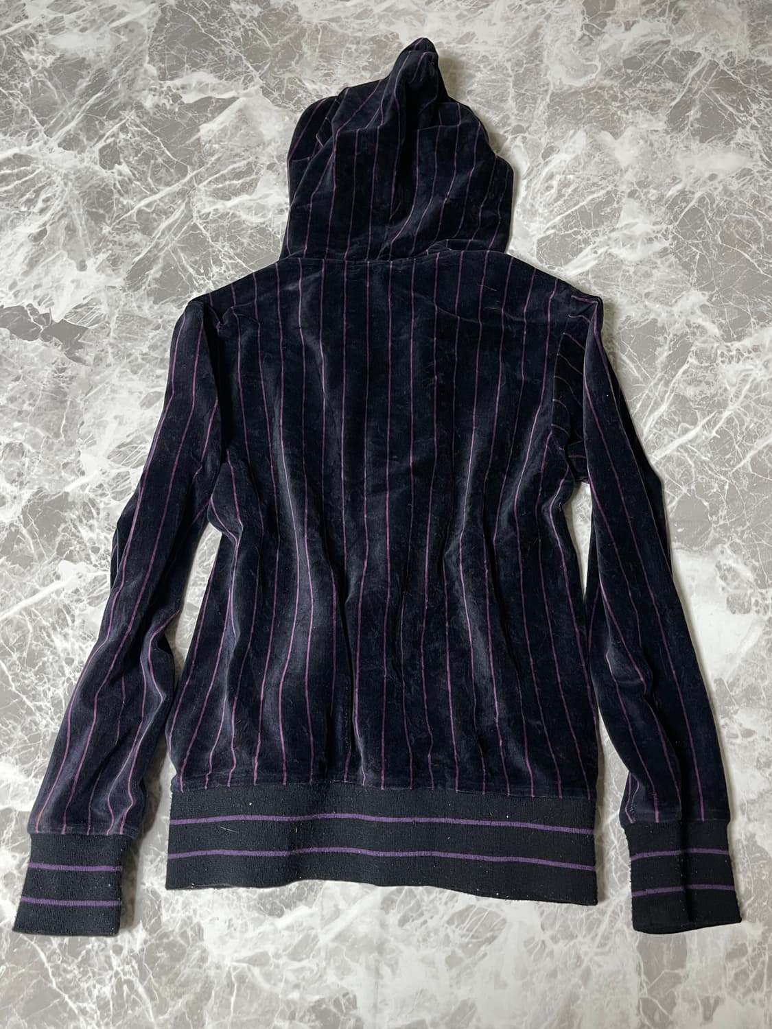 (Unknown)velvet stripe zip up hoody 상품이미지6