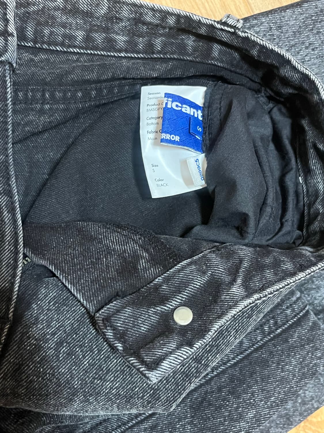 아더에러 시그니피컨트 Sig; SV Tag jeans 03 BK 상품이미지4