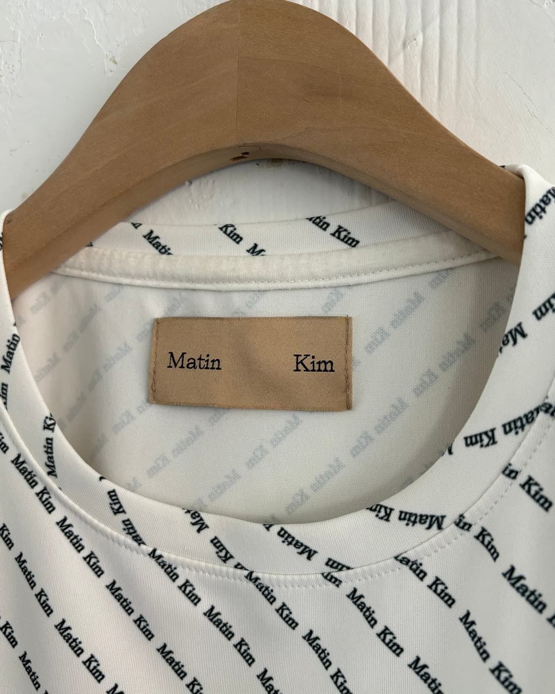 Matin Kim 마뗑킴 로고플레이 패턴 화이트 티셔츠 상품이미지7
