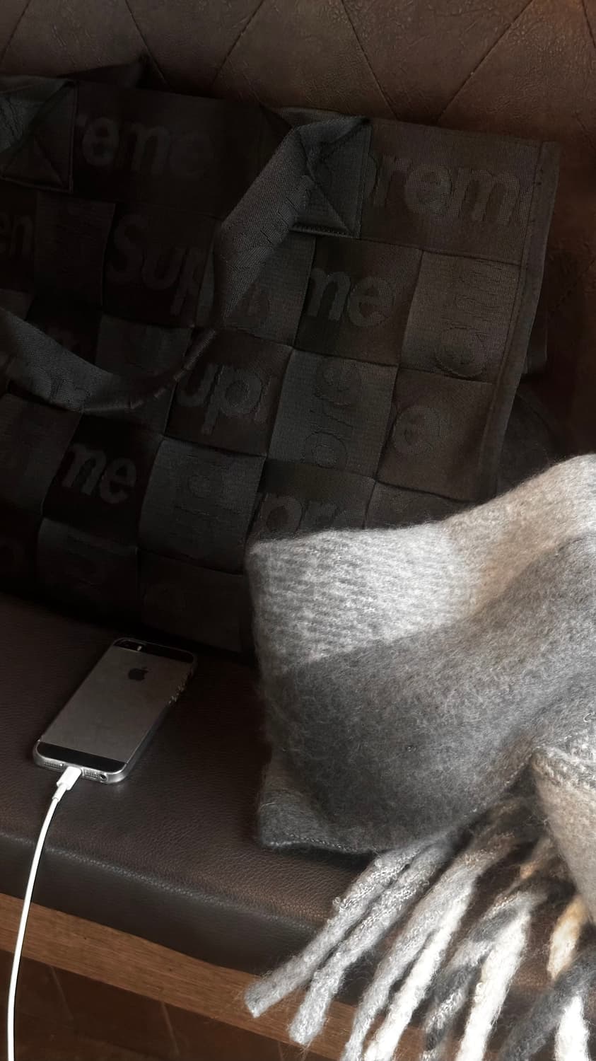 슈프림 우븐 라지 토트백 블랙 - 23SS 상품이미지2