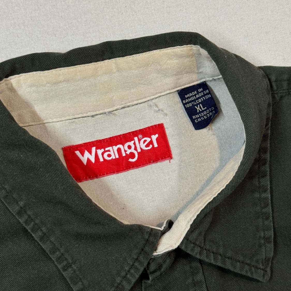 XL) Wrangler 랭글러 투포켓 워크웨어 코튼 셔츠 W10 상품이미지5