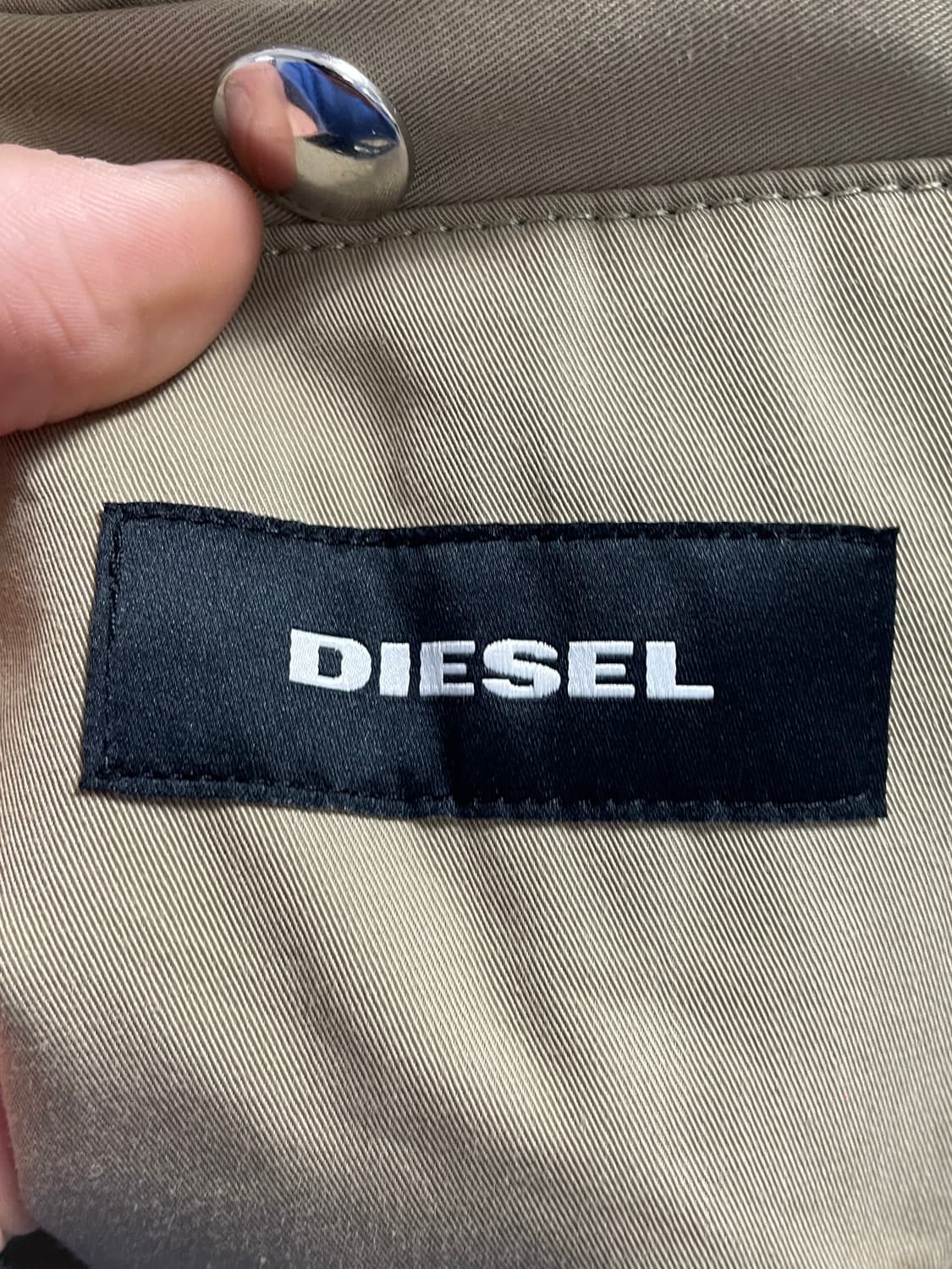 디젤 벨티드 롱 트렌치 코트 (on.296) 상품이미지6