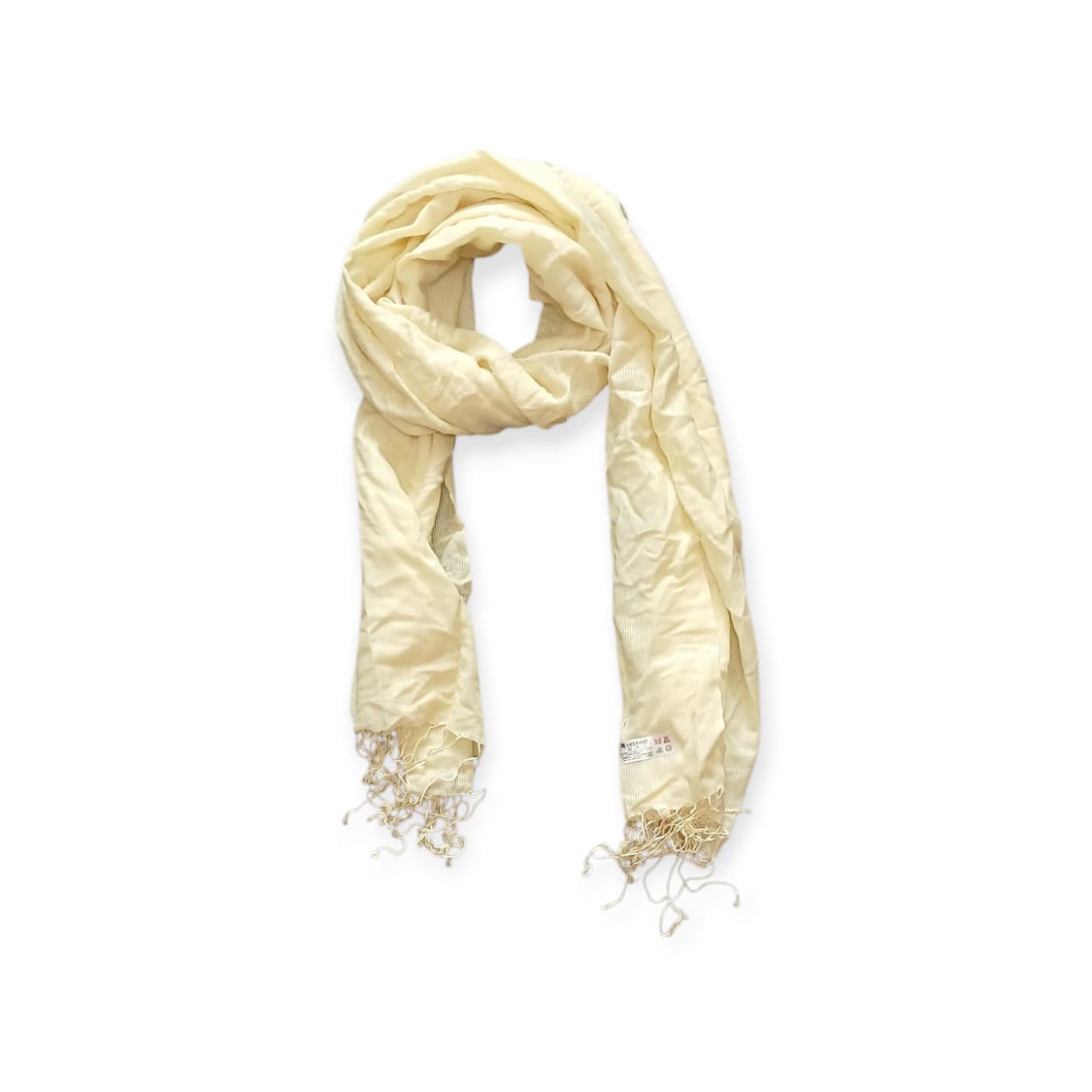 실크&캐시미어 혼방 엘로우 스카프 상품이미지1