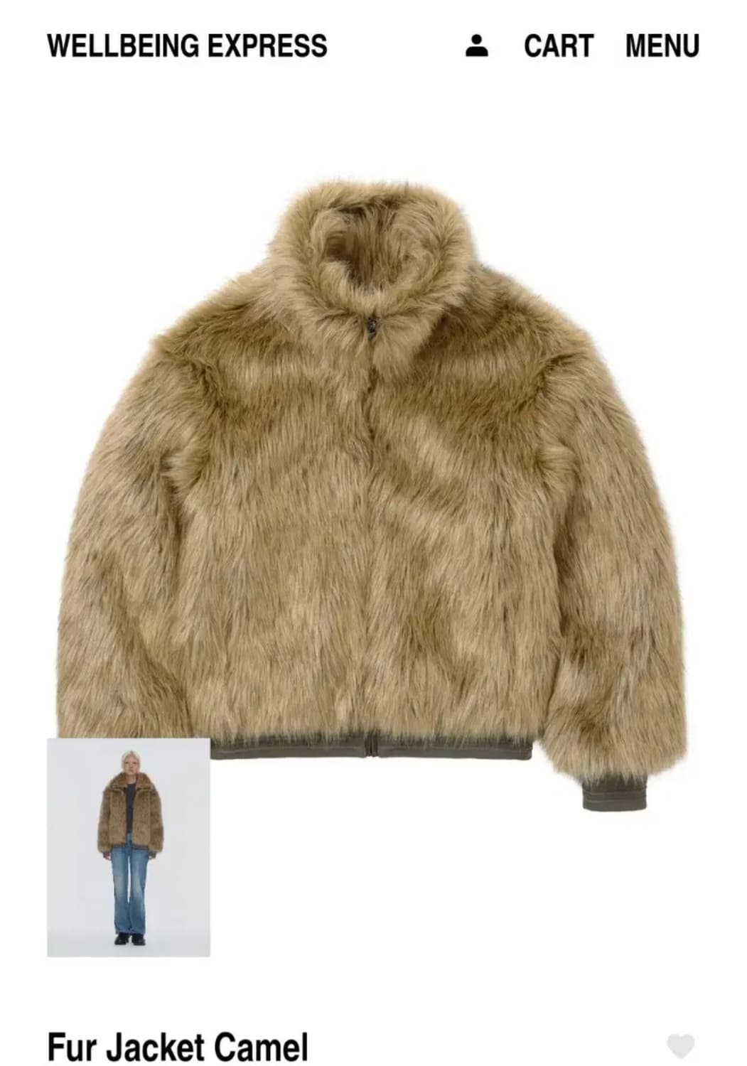 Fur Jacket Camel 상품이미지1