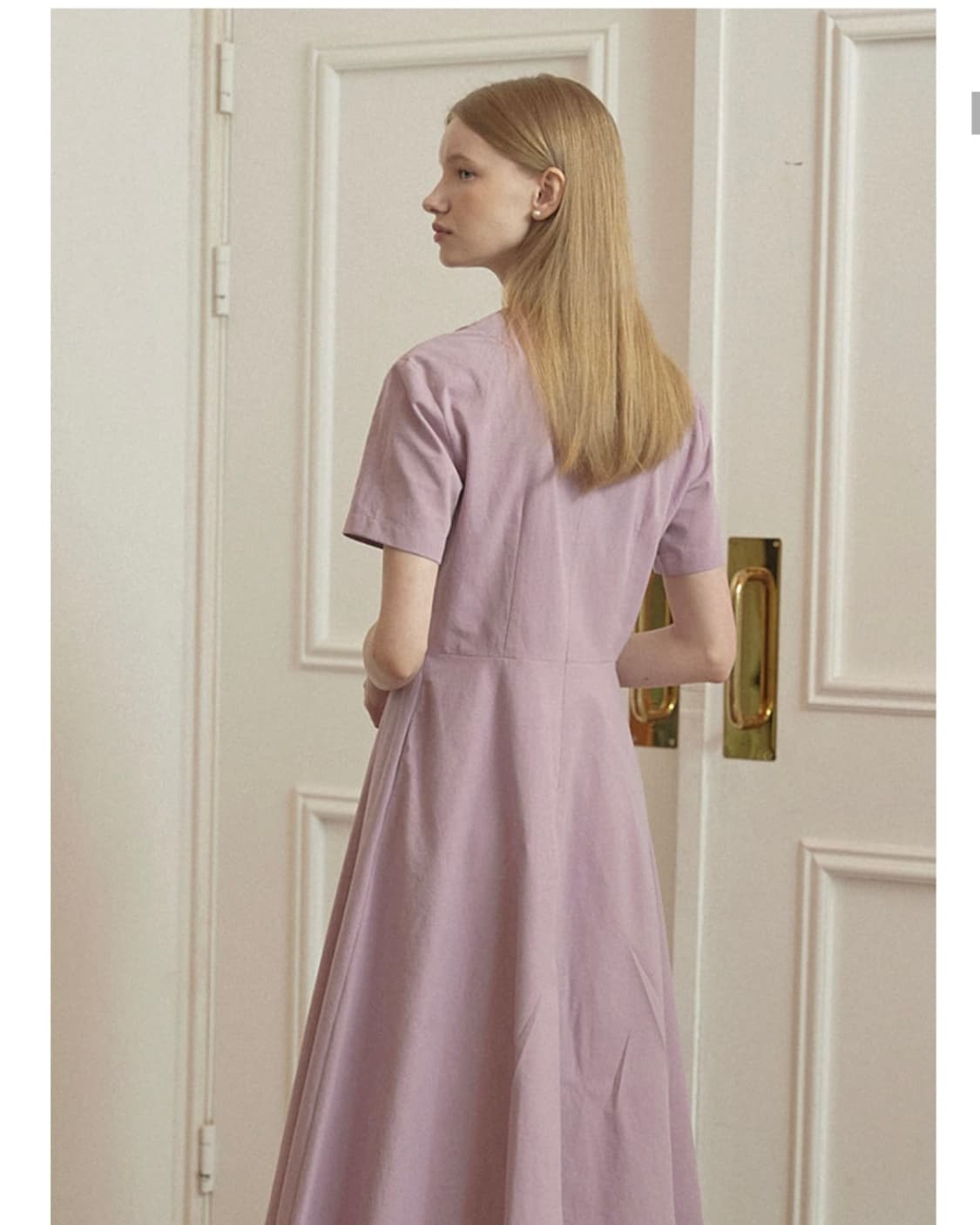 논로컬 린넨 플레어 원피스(핑크) 상품이미지9