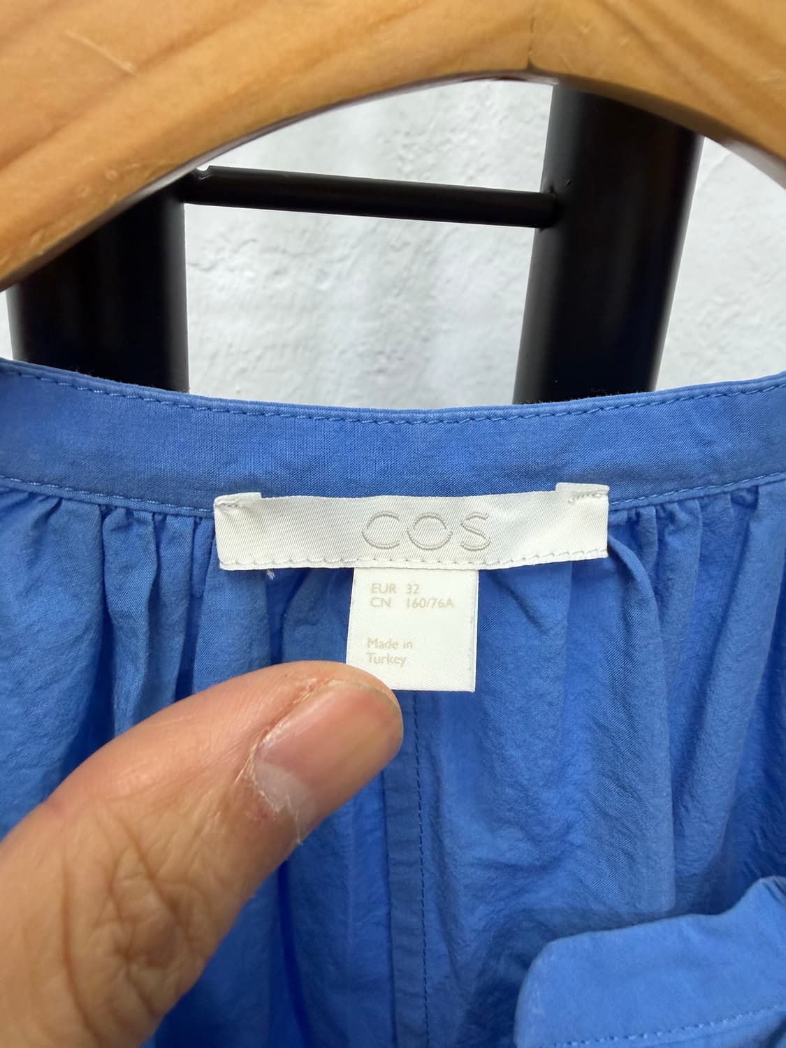 정품) COS 코스 블루 셔츠 블라우스 32 상품이미지6