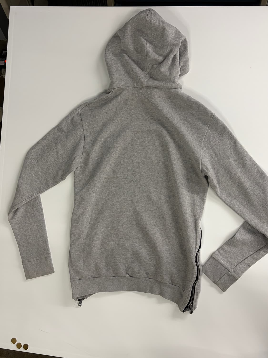 발망 사이드 지퍼 후드티 그레이 M 상품이미지6