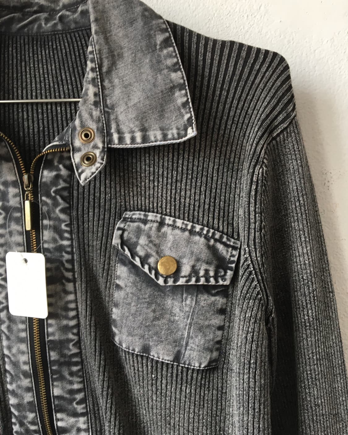 Pocket point ribbed zip up 상품이미지4