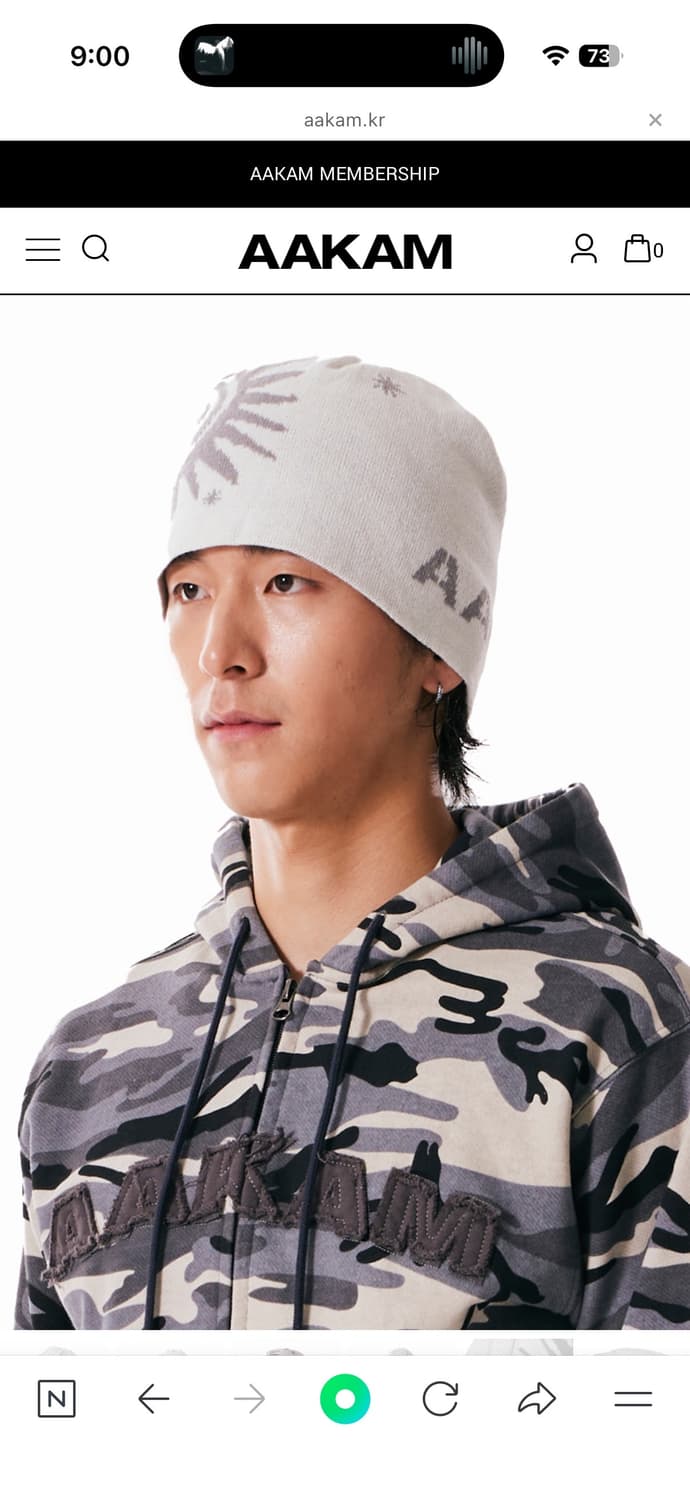 AAKAM 아캄 비니 화이트 상품이미지4