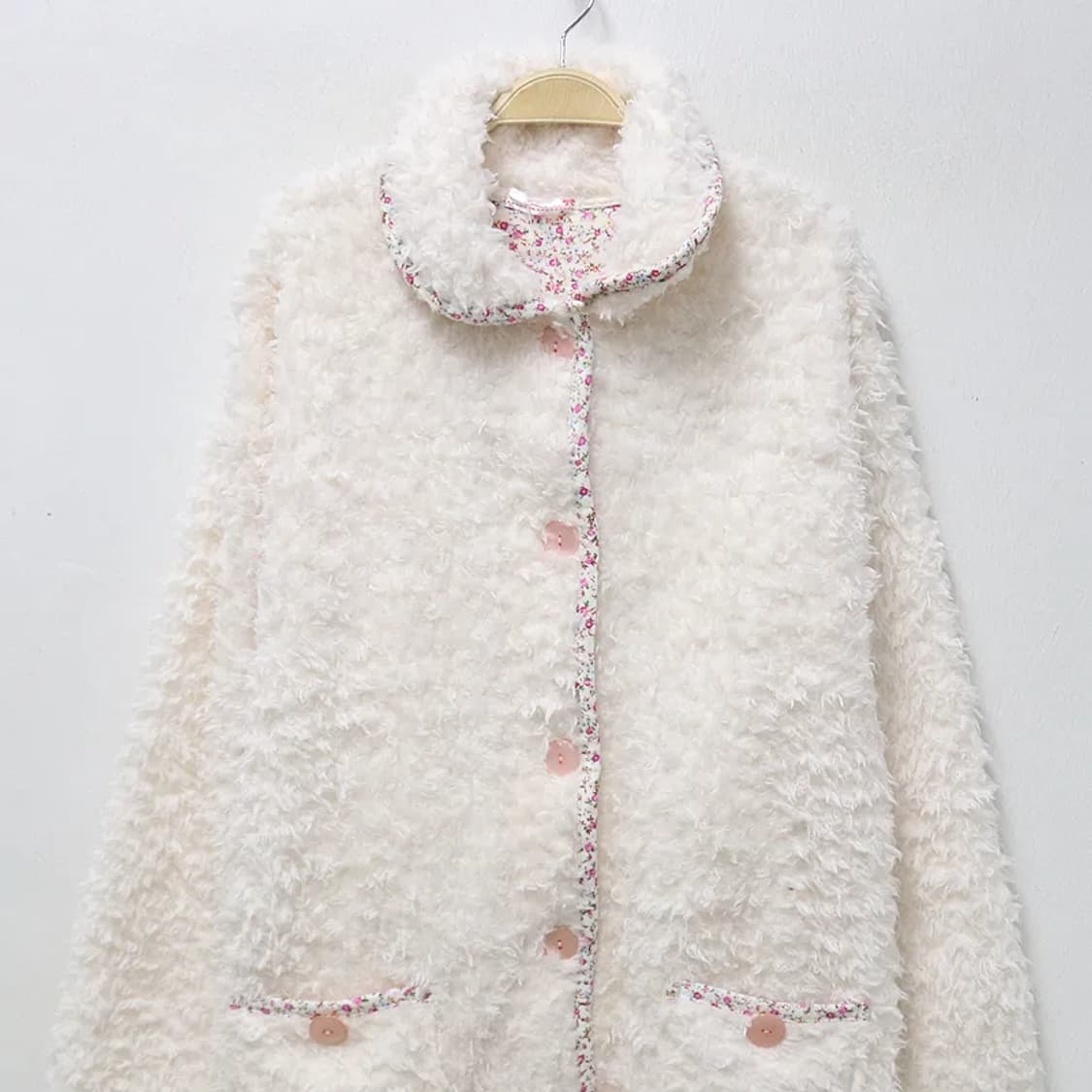 [미사용품]LURALURU 뽀글이 롱 셔츠원피스 62170 상품이미지3