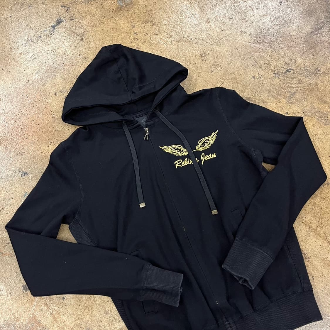 로빈슨진 로빈스진 검금 블랙 골드 후드집업 상품이미지1