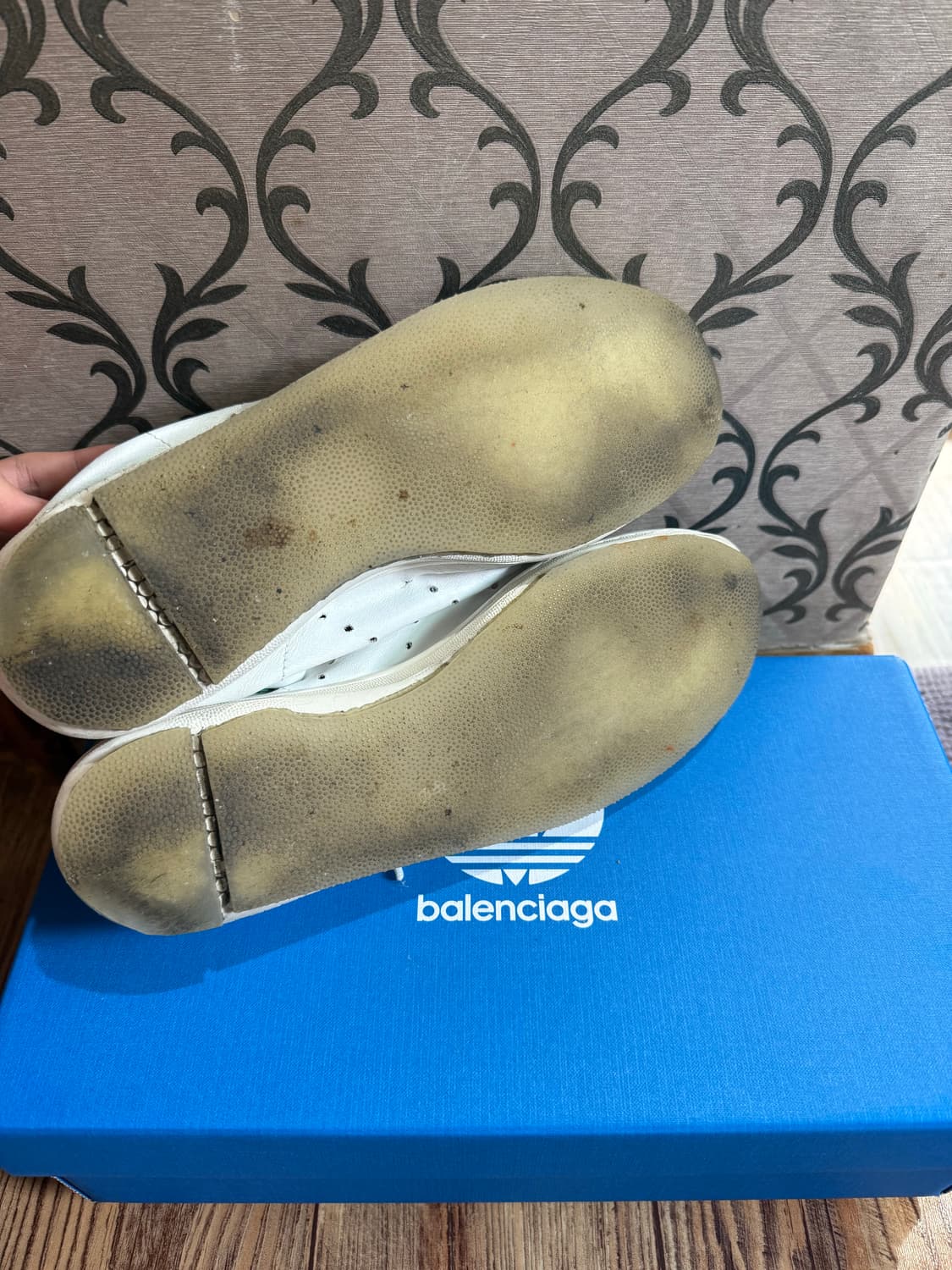 발렌시아가 아디다스 스탠 스미스 코어 화이트 그린 43 상품이미지3