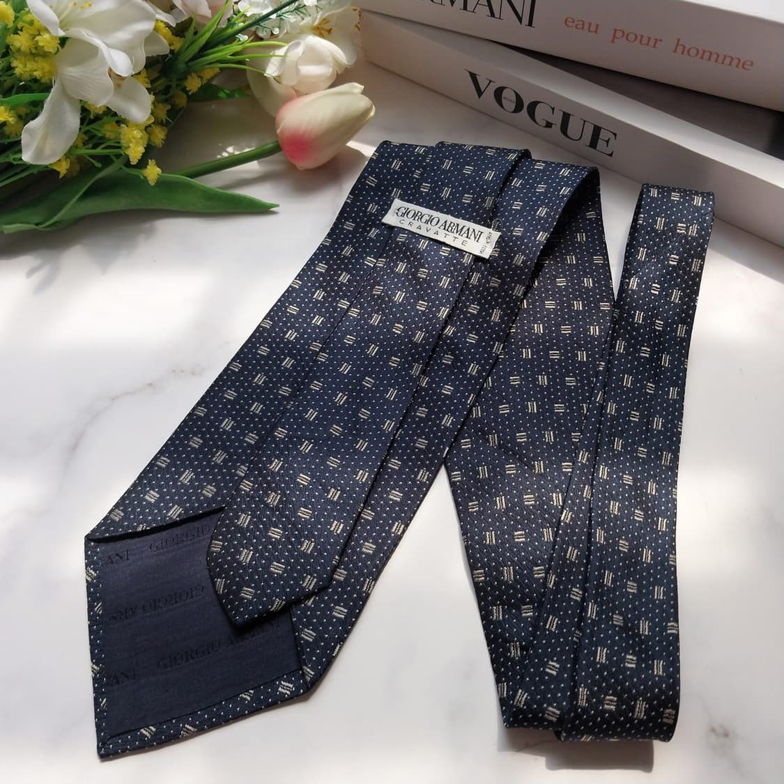 조르지오 아르마니 실크 자카드 넥타이 9.5cm A+등급 K708
 상품이미지5
