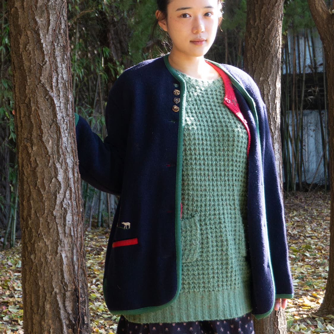 세이지 워플 니트 롱 풀오버 니트 상품이미지9