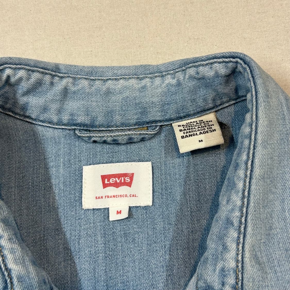 M) 리바이스 투포켓 웨스턴 데님 셔츠 상품이미지8