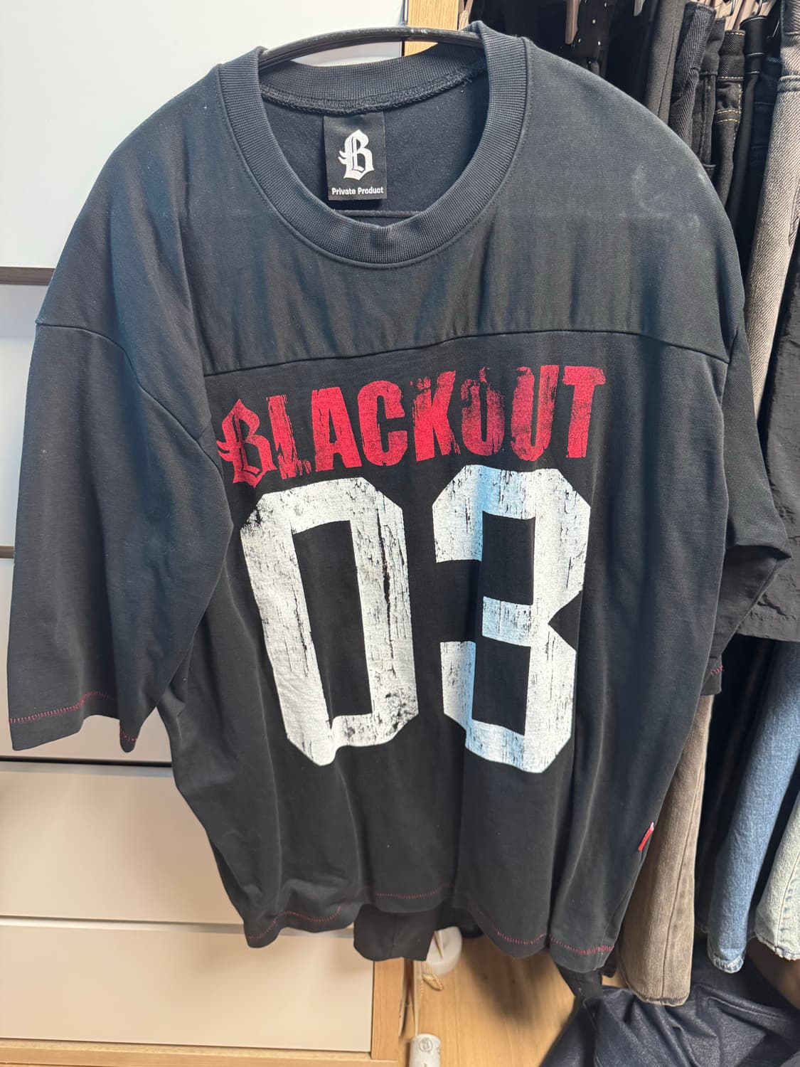 블랙아웃 풋볼티 상품이미지4