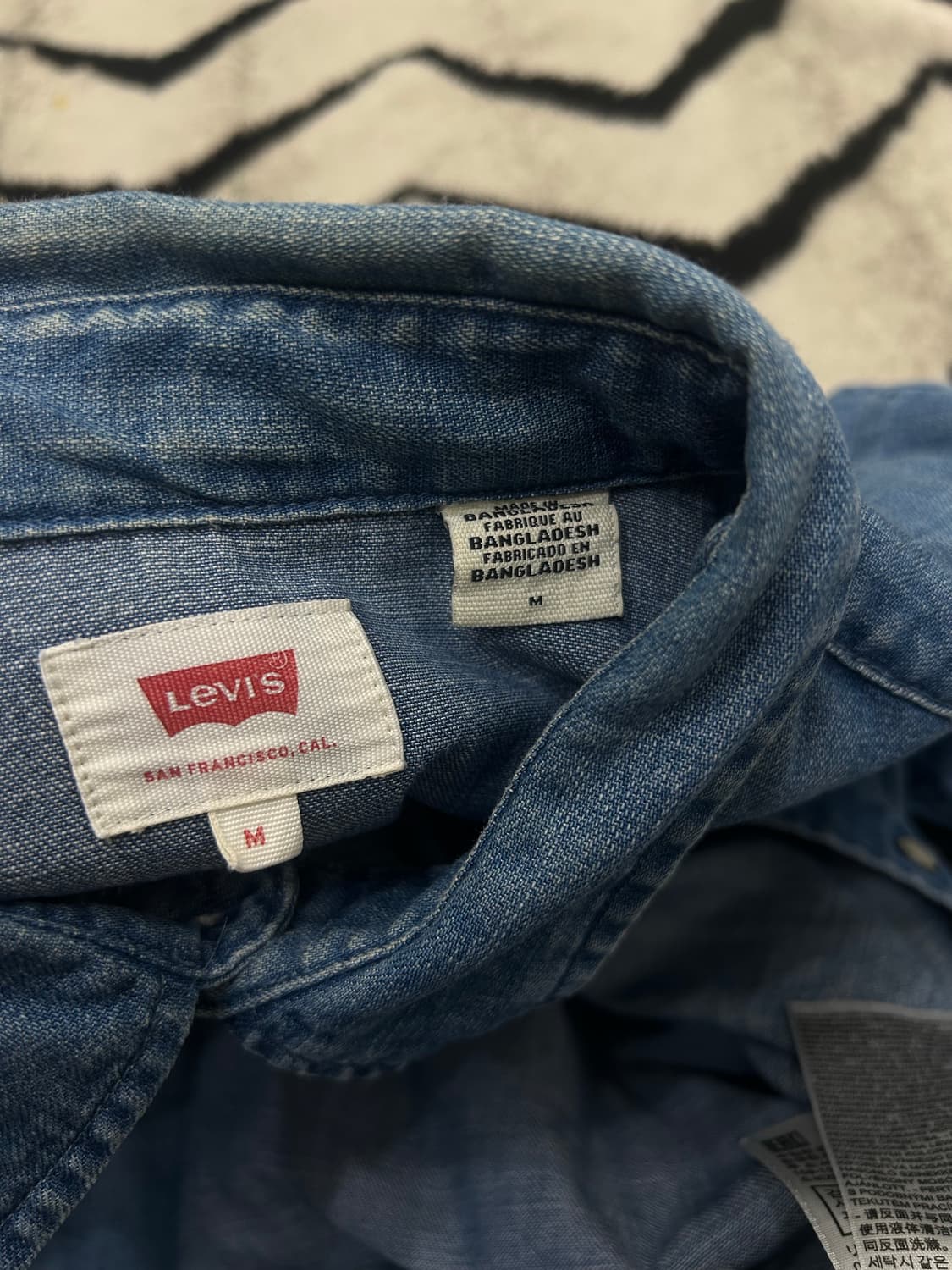 [M]리바이스 바스코우 웨스턴 데님 셔츠 상품이미지5
