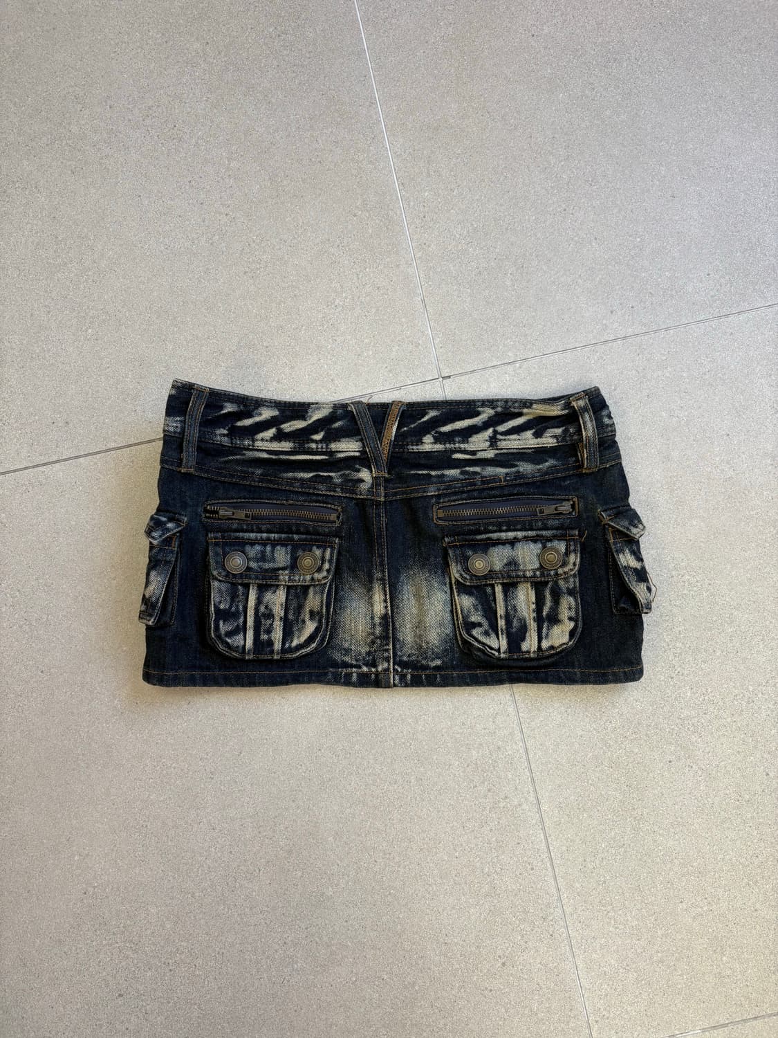 워싱 카고 스커트 상품이미지5