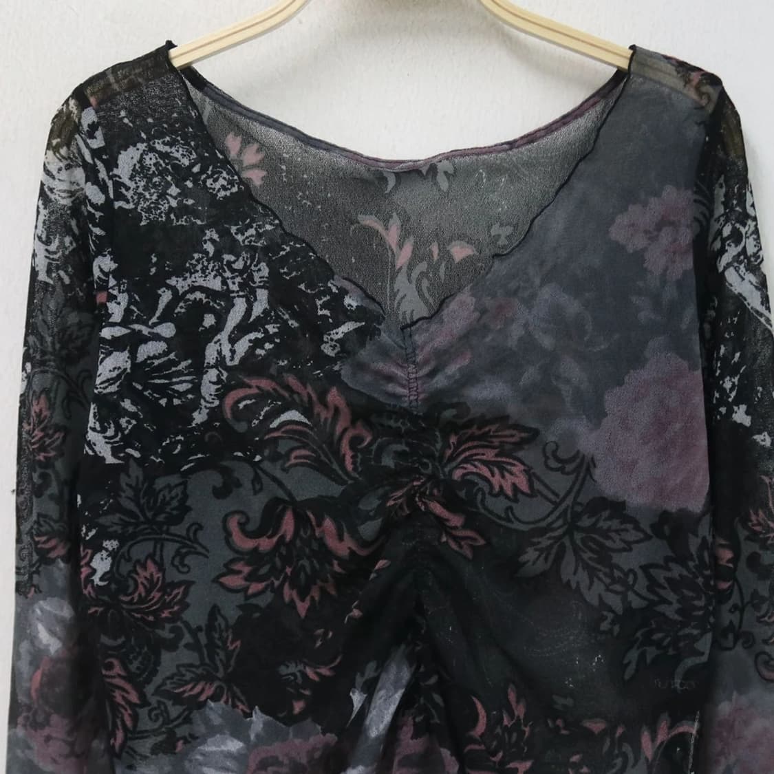 SENSOUNICO 오리엔탈 시스루 블라우스 67130 상품이미지3