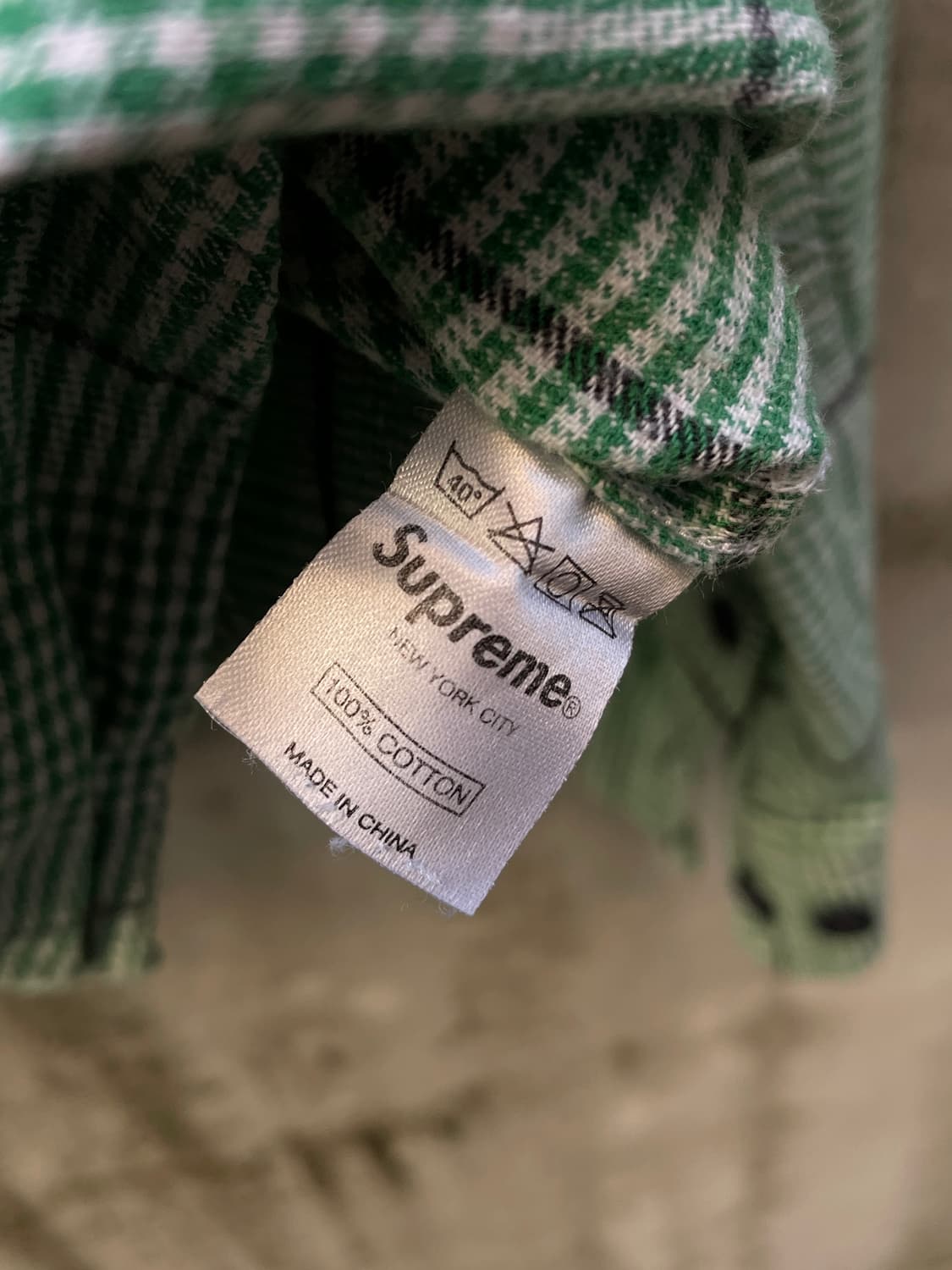 Supreme Green Flannel Check Shirt 상품이미지10