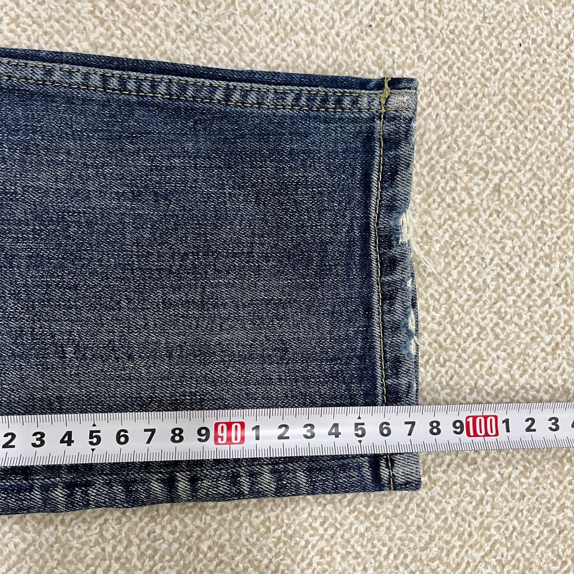 [30] 모드나인 펑크타운 크롭핏 데님 청바지 0105M1 상품이미지10