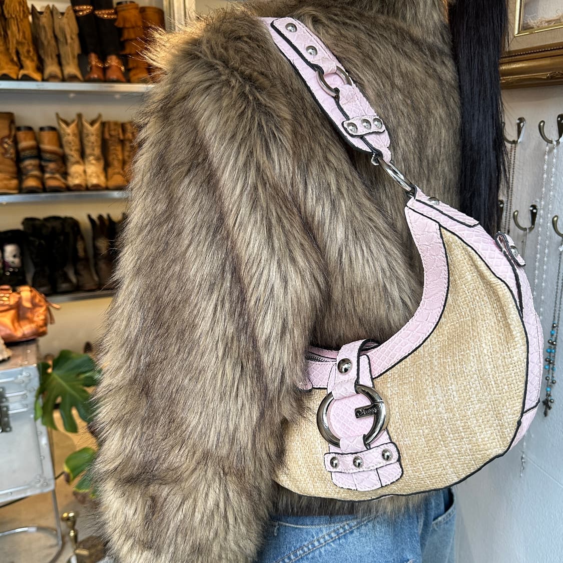 00s 빈티지 게스 새들 숄더백 상품이미지8