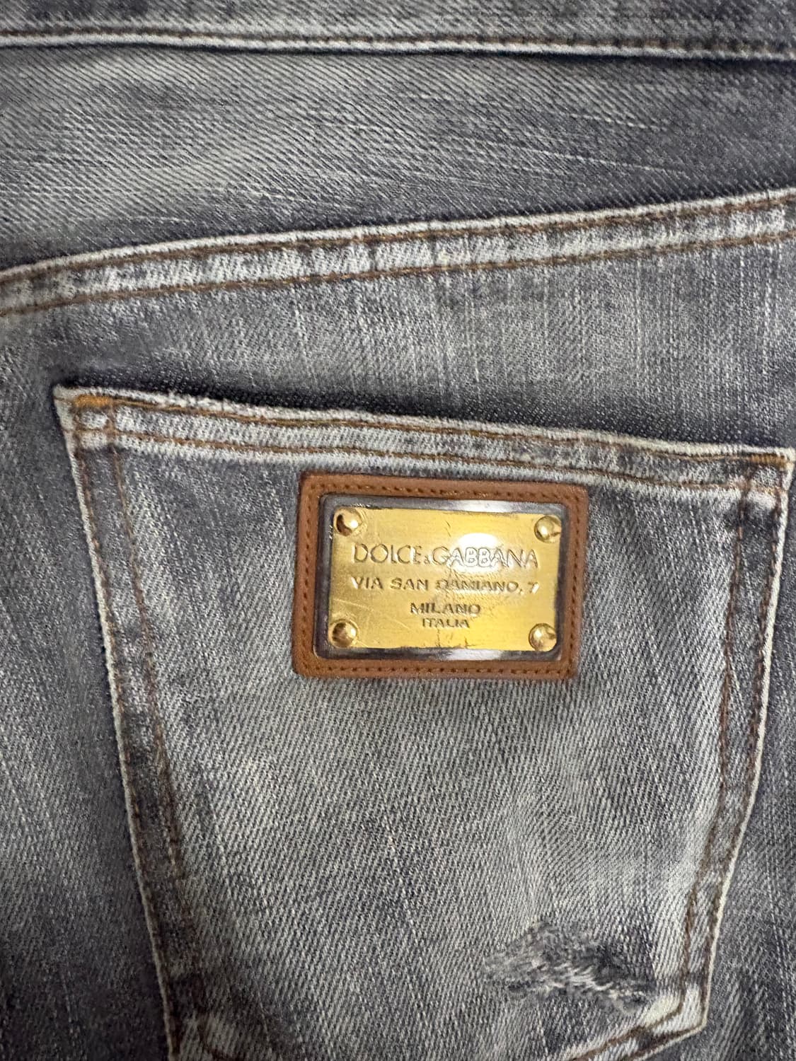 [48] 돌체앤가바나 디스트로이드 워싱 데님 팬츠 상품이미지3