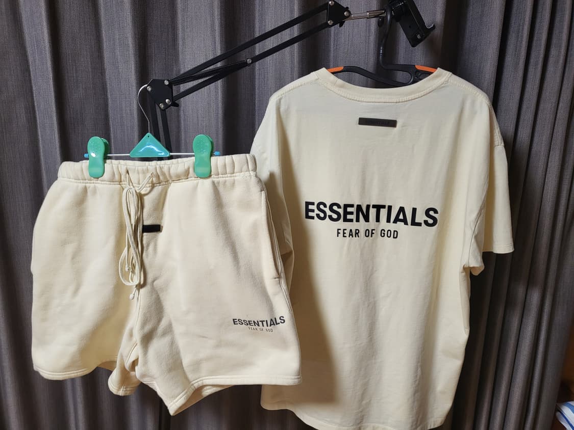 피어오브갓 에센셜 반팔 반바지 셋업 상품이미지1